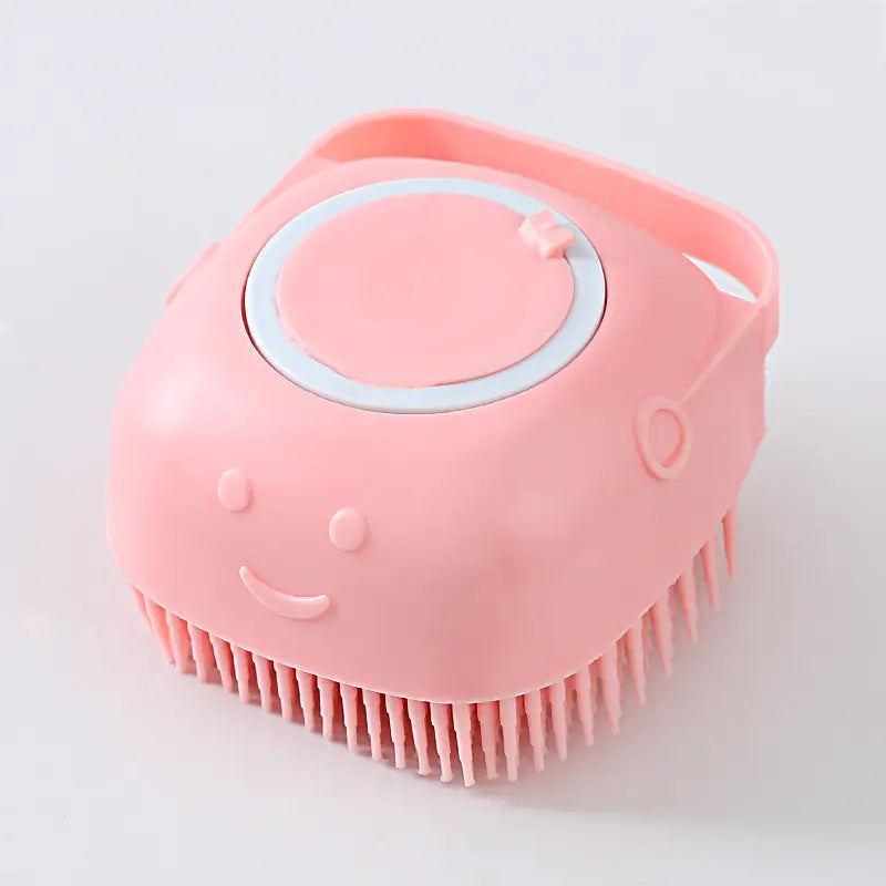 Brosse de bain en silicone pour chien