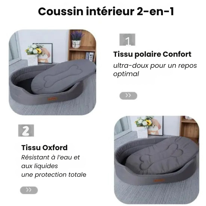 Couchage Réversible pour Chien – Confort Ultime Toute l’Année
