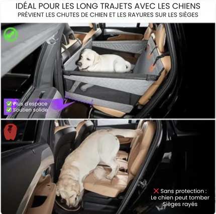 Panier pour chien imperméable et anti-salissures pour les voyages en voitureen voiture