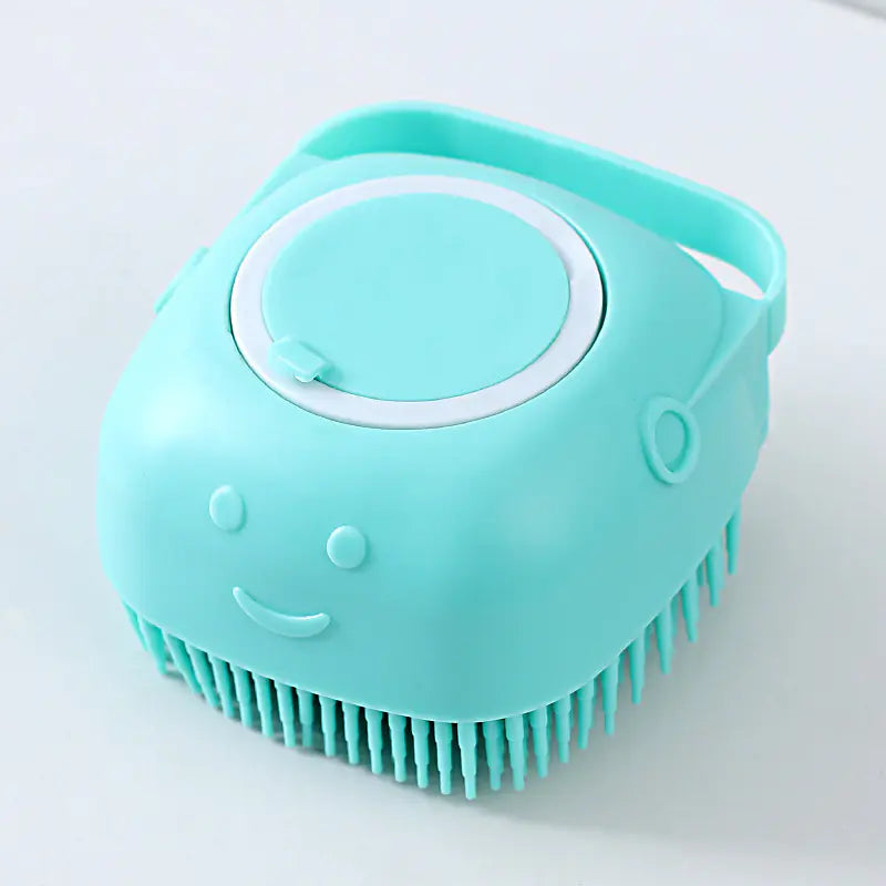 Brosse de bain en silicone pour chien